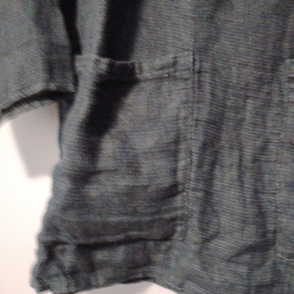 PYNE & SMITH Blouse No. 12 Everyday Linen Top S Denim Blue - Picture 6 of 11